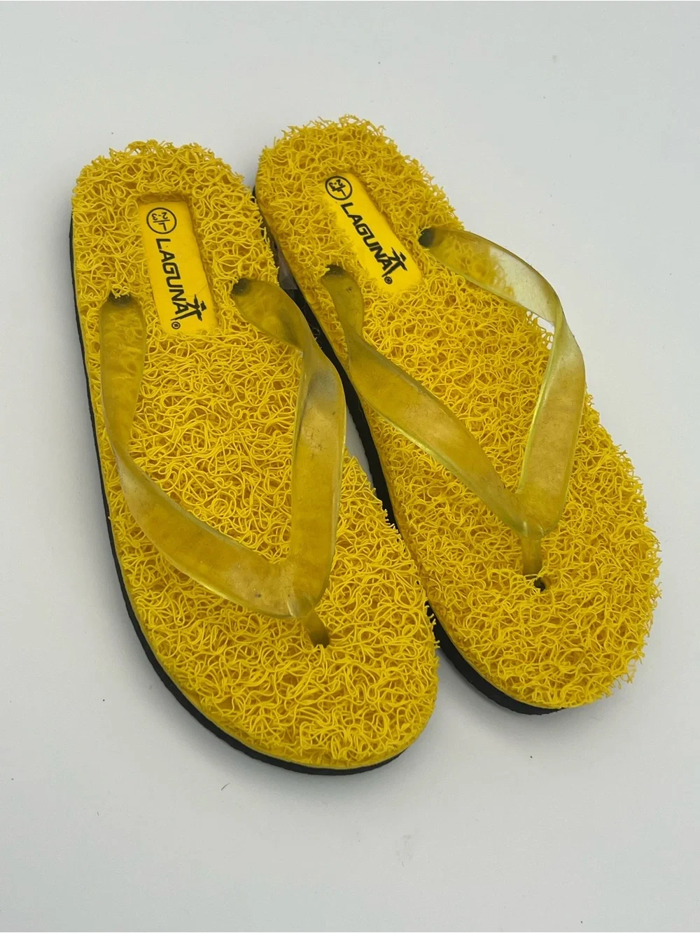 Laguna Kids Size 2/3 Flip Flops Sandals Thong Comfort Shoes Bright Yellow 2Y 3Y